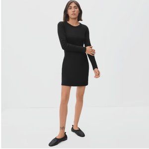 NWT! Everlane Ribbed Mini Dress | Size M | Black